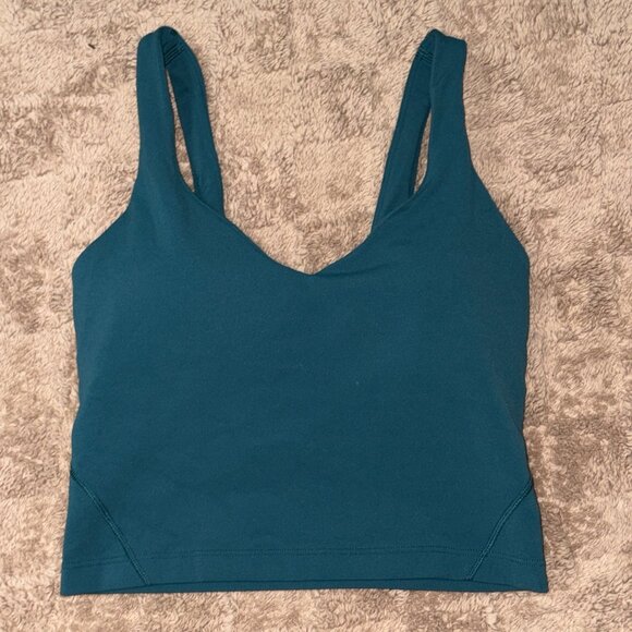 Lululemon Align Tank Top Size 2 Storm Teal Nulu Fabric Soft & Weightless - Picture 8 of 8